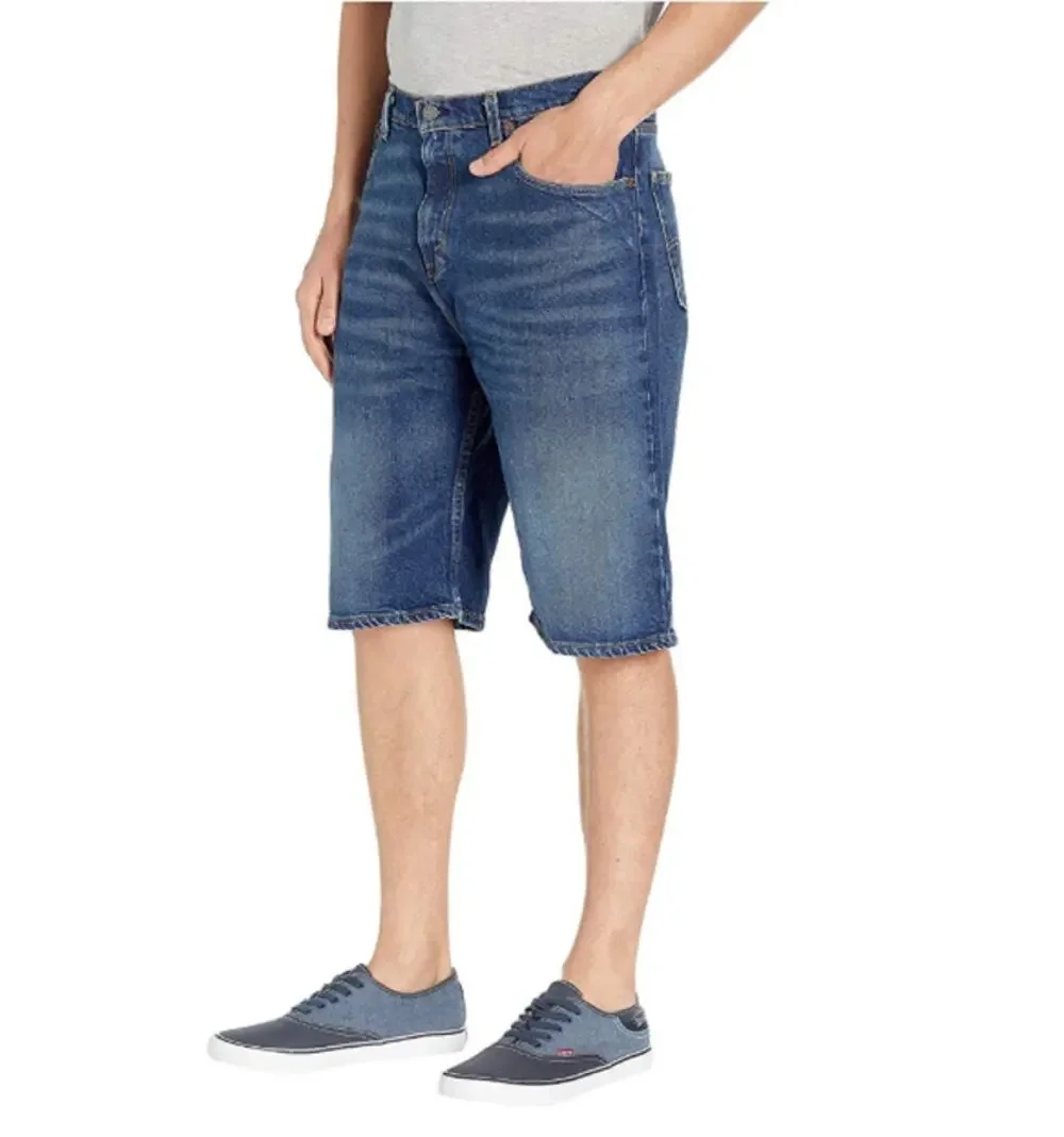 Levi's 569 Burmuda Shorts Mid Rise Relaxed Fit Dark Wash Denim Mens Size 42